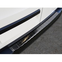 Накладка на задний бампер (черная) Volkswagen Crafter (2017-)